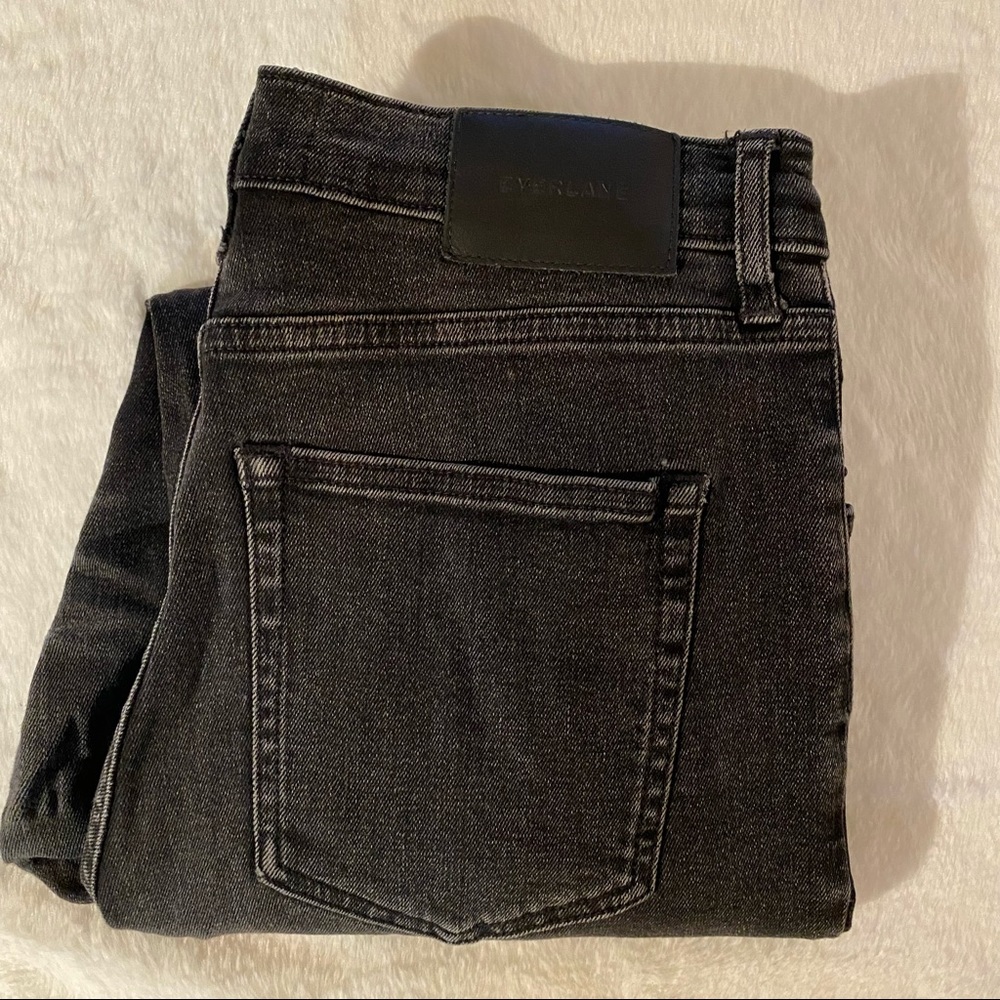 Priced to sell… Everlane high rise skinny sz 29 ankle, dark grey/weathered black